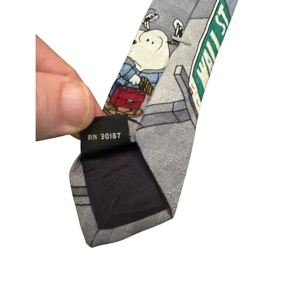 Peanuts Bears Bulls and Beagle Stock Market Snoopy Cartoon Necktie